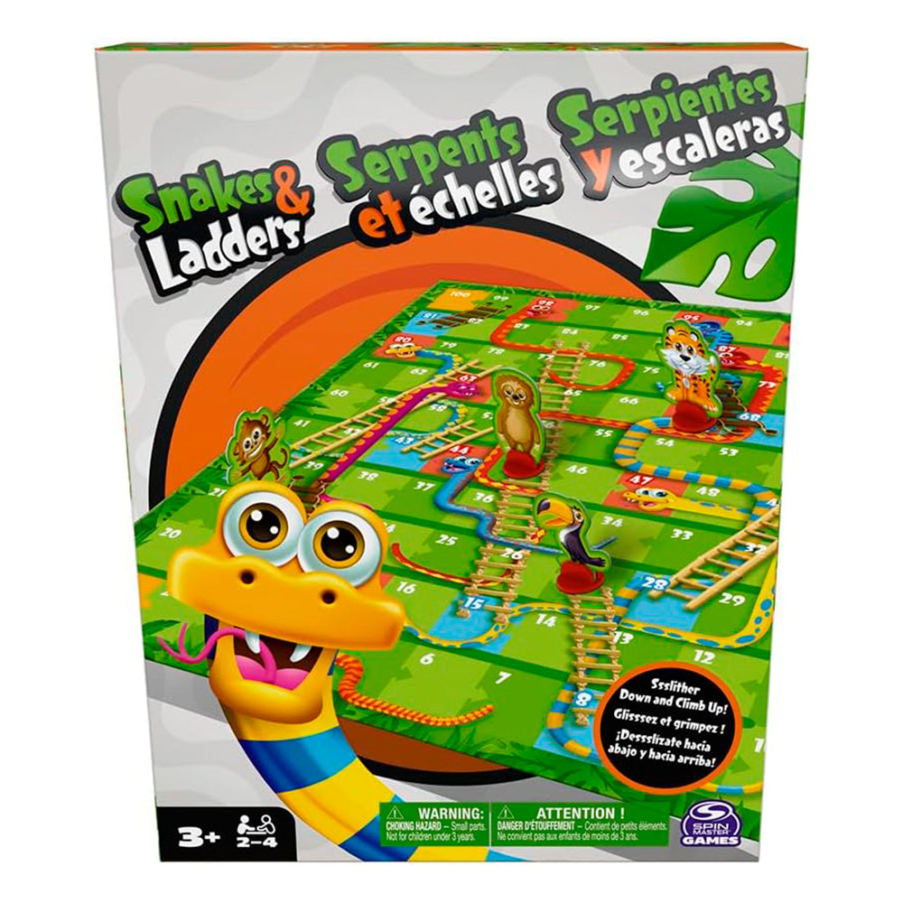 Spin Master Juego Serpientes y Escaleras 6067995: Juego de mesa - Edad 3+