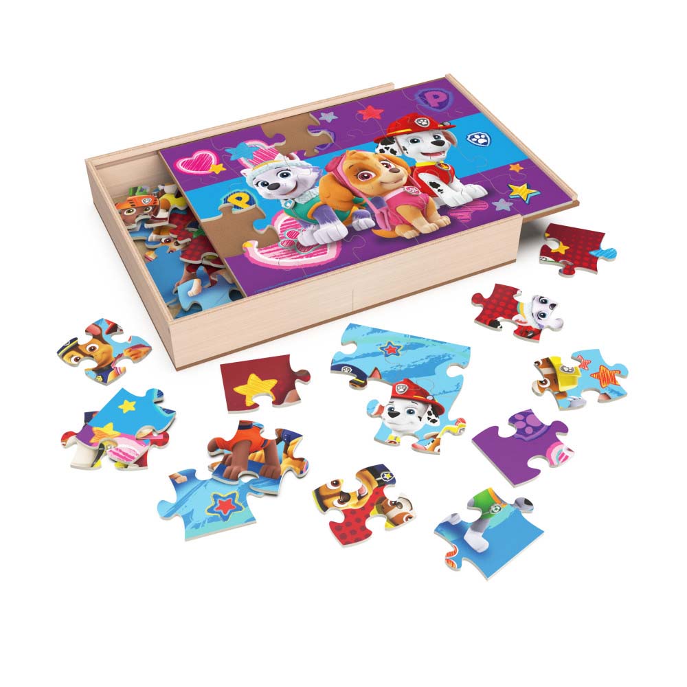 Spin Master Rompecabezas Madera Paw Patrol 3 Pack 6066794 - Edad 3+