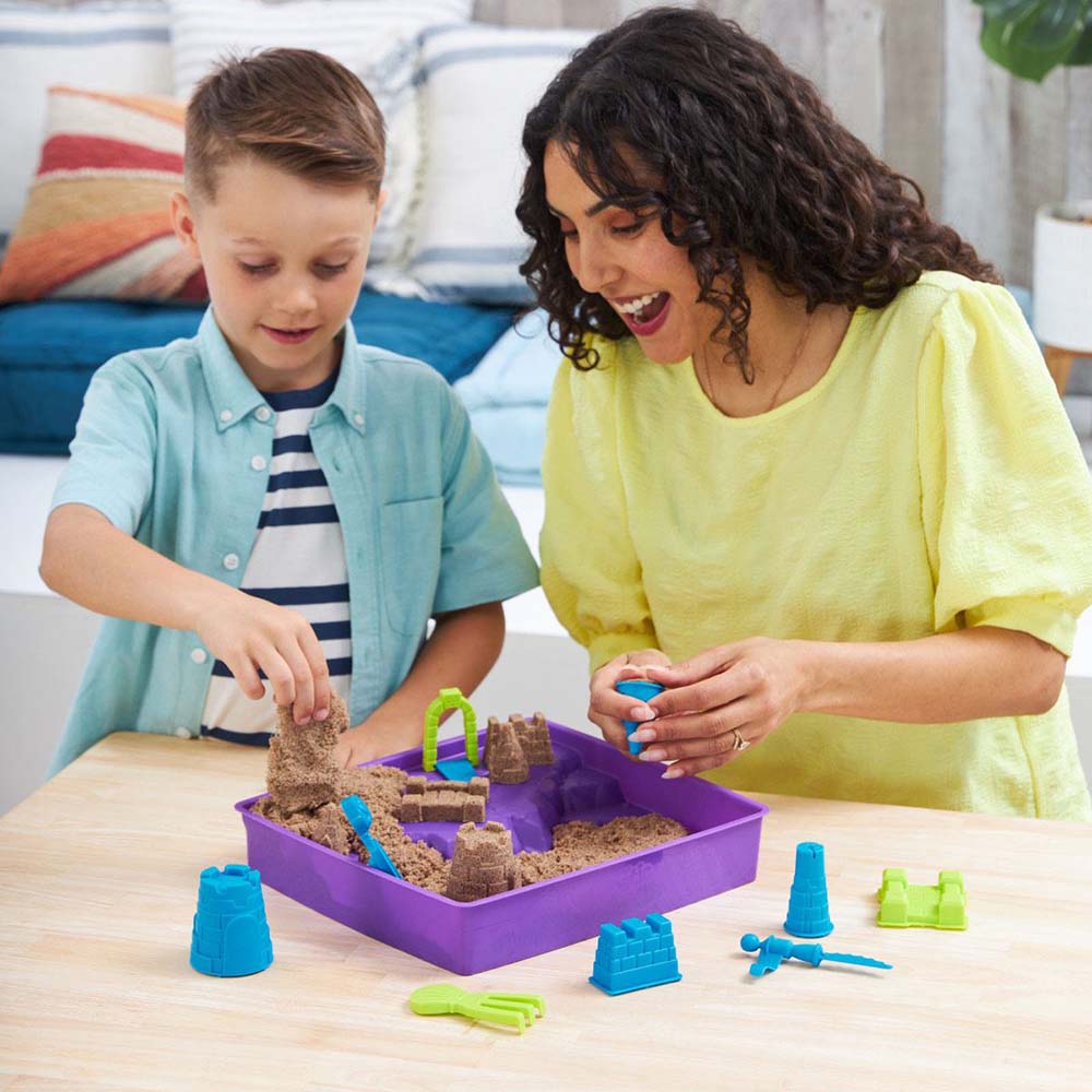 Kinetic Sand Set de Playa de Lujo 6067801: Set de masa moldeable - Edad 3+