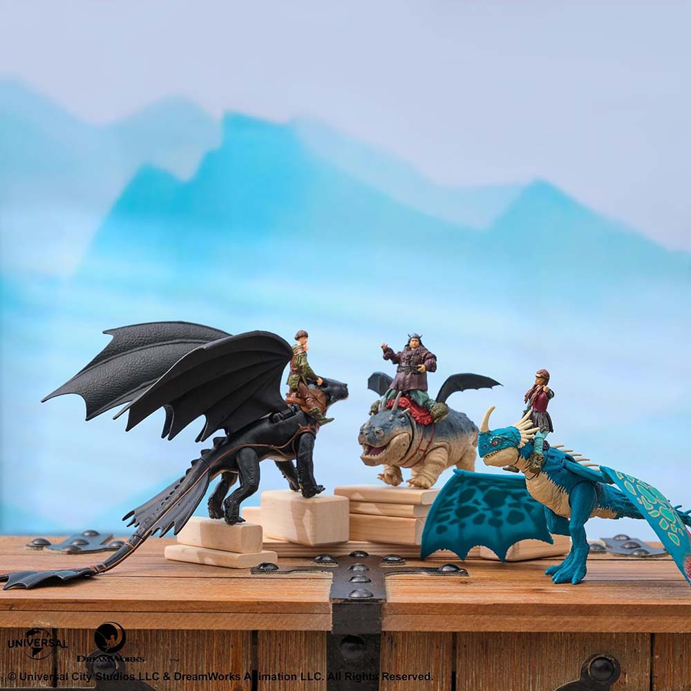 Cómo Entrenar a tu Dragón - Toothless + Hiccup 6072587, figuras de acción