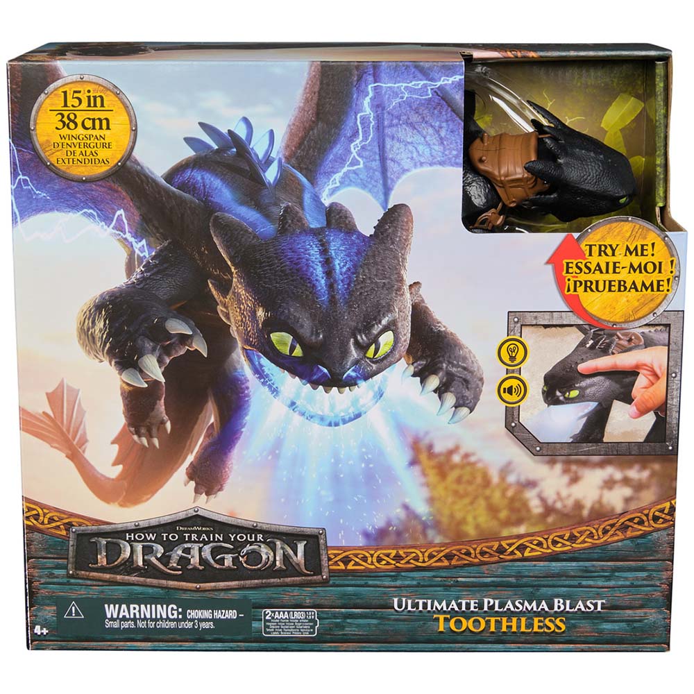 Cómo Entrenar a tu Dragón - Ultimate Plasma Toothless 6072541, figuras de acción