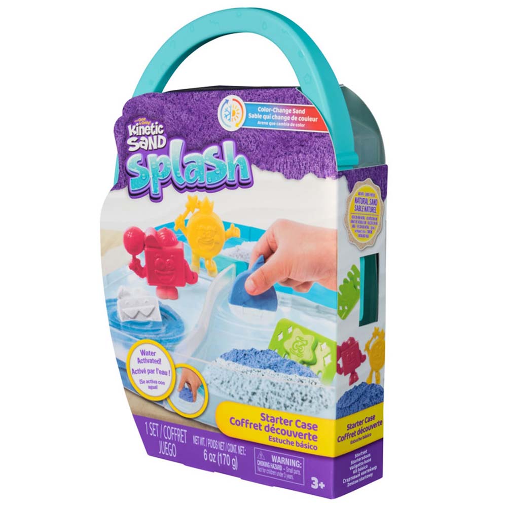 Spin Master Kinetic Sand Splash 6071502: Set de masa moldeable - Edad 3+