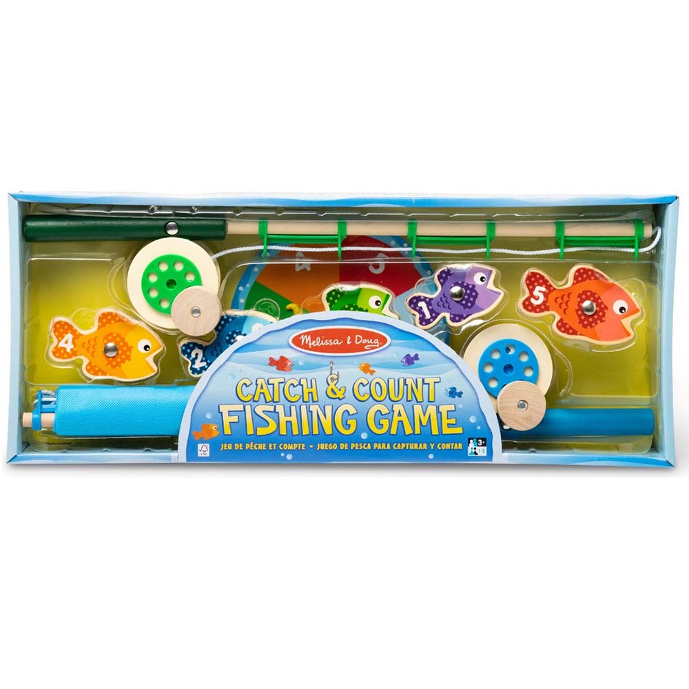 Melissa & Doug Captura y Cuenta Juego de Pesca 6073048: Juguete didáctico - Edad 3+