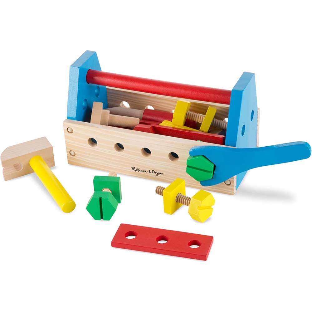Melissa & Doug Kit de Herramientas de Madera para Llevar 6073097: Juguete didáctico - Edad 3+