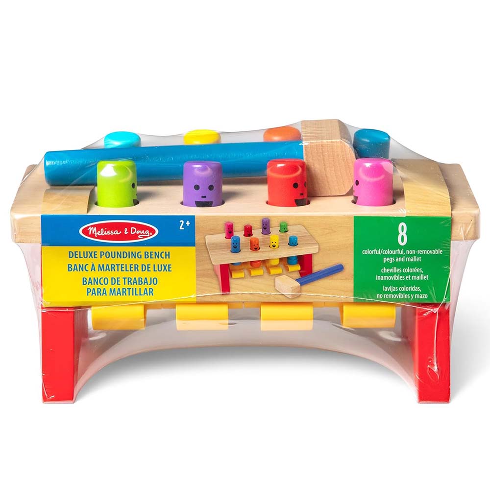 Melissa & Doug Banco Deluxe de Trabajo para Martillar con Mazo 6073084: Juguete didáctico