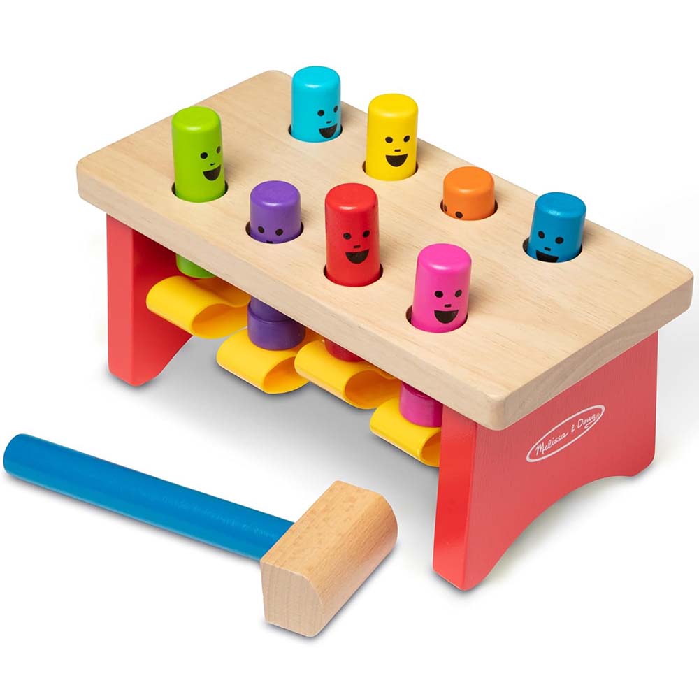 Melissa & Doug Banco Deluxe de Trabajo para Martillar con Mazo 6073084: Juguete didáctico