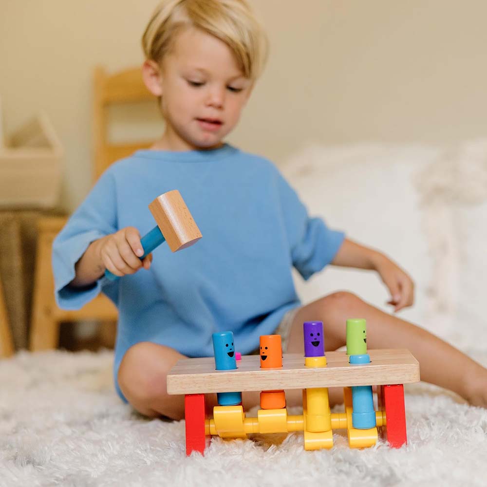 Melissa & Doug Banco Deluxe de Trabajo para Martillar con Mazo 6073084: Juguete didáctico