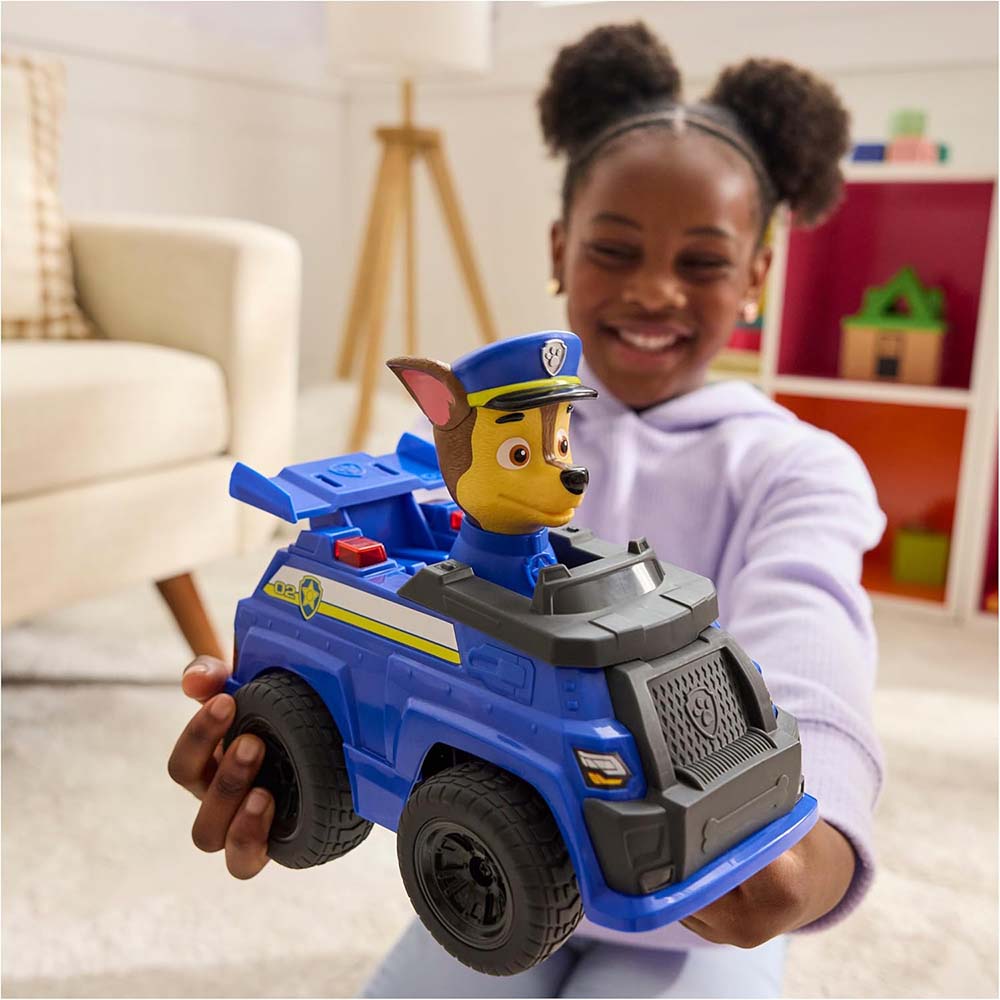 PAW Patrol Chase RC - Vehículo a Control Remoto con Luces LED 6073298, vehículos a control remoto
