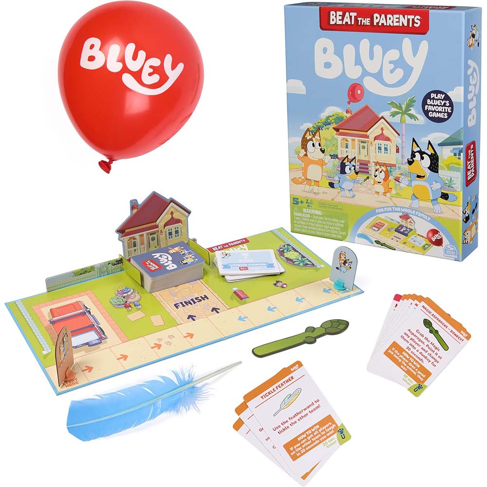 Bluey Padres vs Hijos Trivia y Divertidos retos para Noches de Juegos en Familia 6075609, juegos de mesa