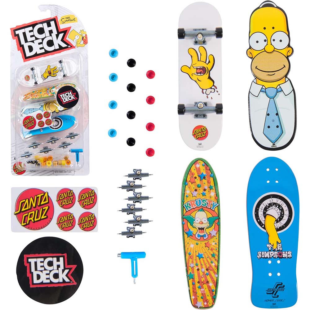 Tech Deck Patinetas de Los Simpsons 6074136, patinetas de dedos
