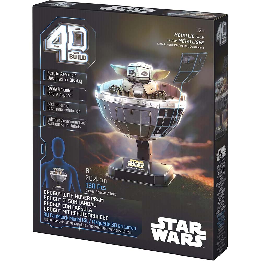 4D Build Star Wars Grogu in Carrier Model Kit 3D 6074280, rompecabezas 3d
