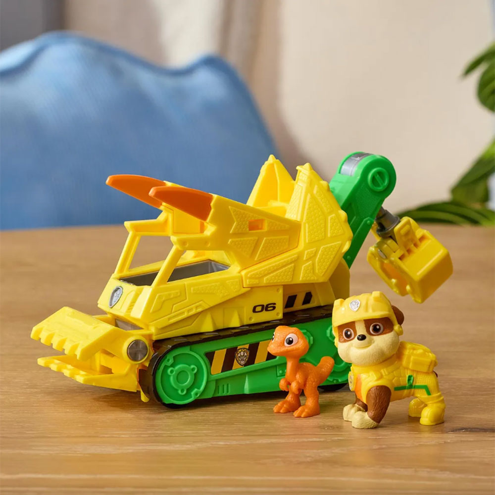 PAW Patrol Dino Movie Línea Dino Rescue - Rubble 6075800, figuras de colección