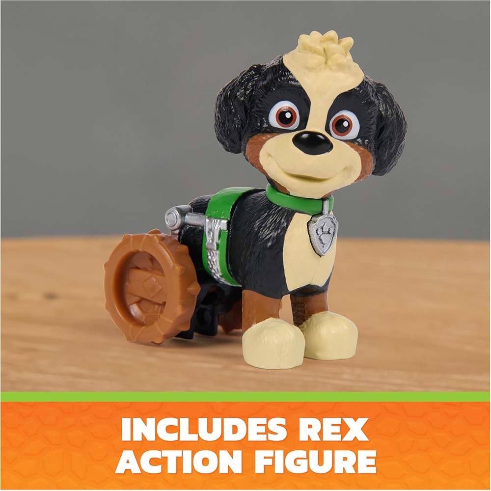 PAW Patrol Dino Movie Set de Juego Rise & Roll Dino con Espinosaurio y Rex 6076188, figuras de colección