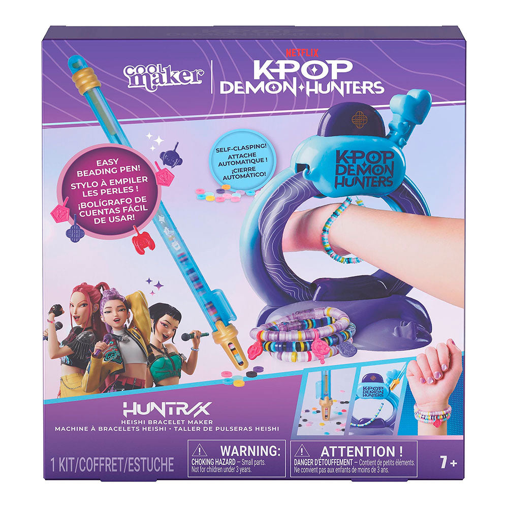 Cool Maker Stack’d Heishi K-Pop Demon Hunters: Kit para Crear Hasta 15 Pulseras con Cuentas y Dijes - Edad 7+