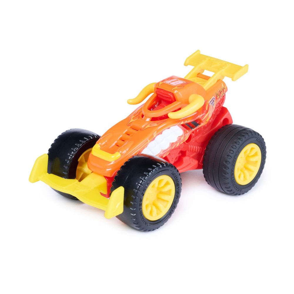 Monster Jam Monster Motors: El Toro Loco a Escala 1:64 con Impulso de Retroceso - Edad 3+