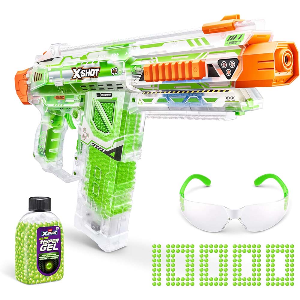 Zuru X-Shot Hyper Gel Glow In The Dark Nightmare, lanzadores de juguete