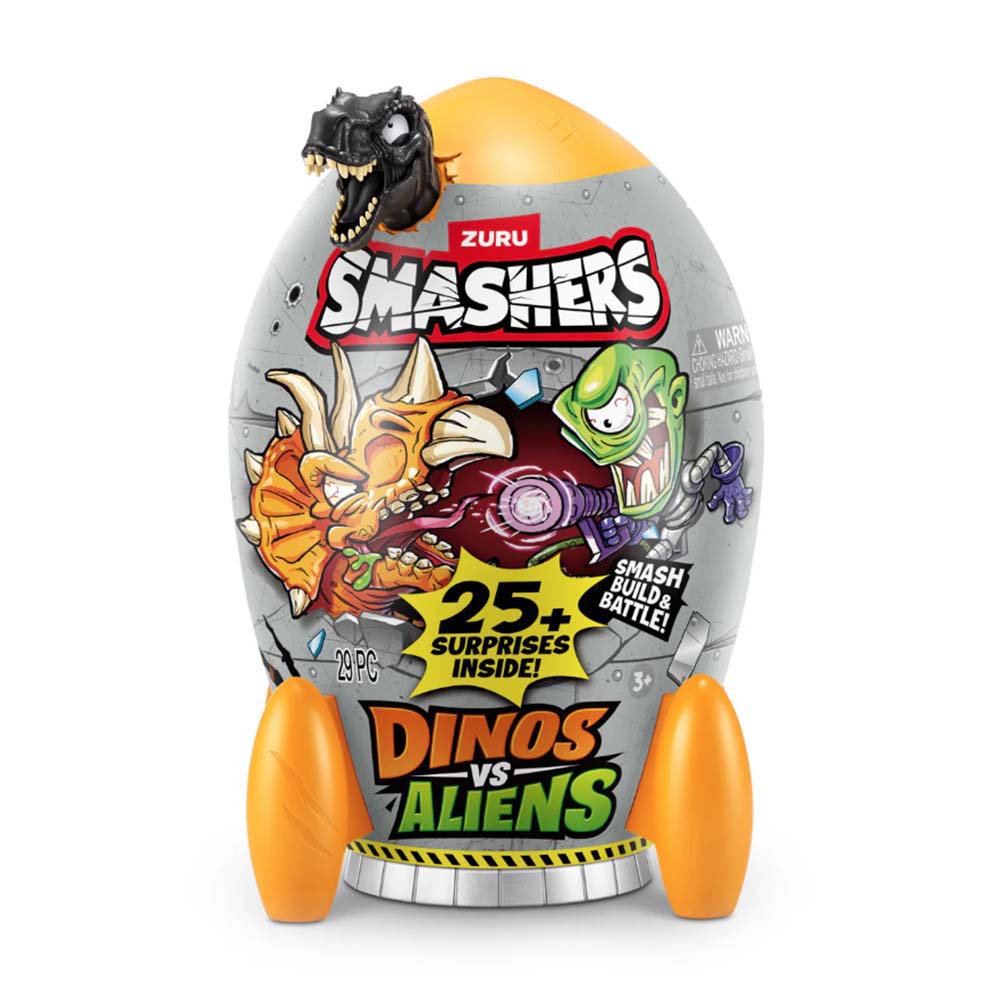 Smashers Dinos Vs Aliens Rocket Gris, coleccionables sorpresa