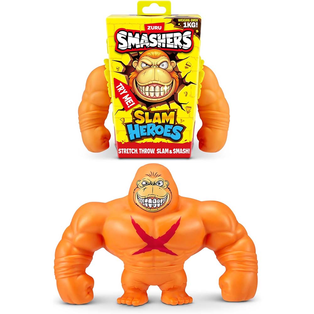 Smashers Slam Heroes Gorilla Naranja, figuras de colección