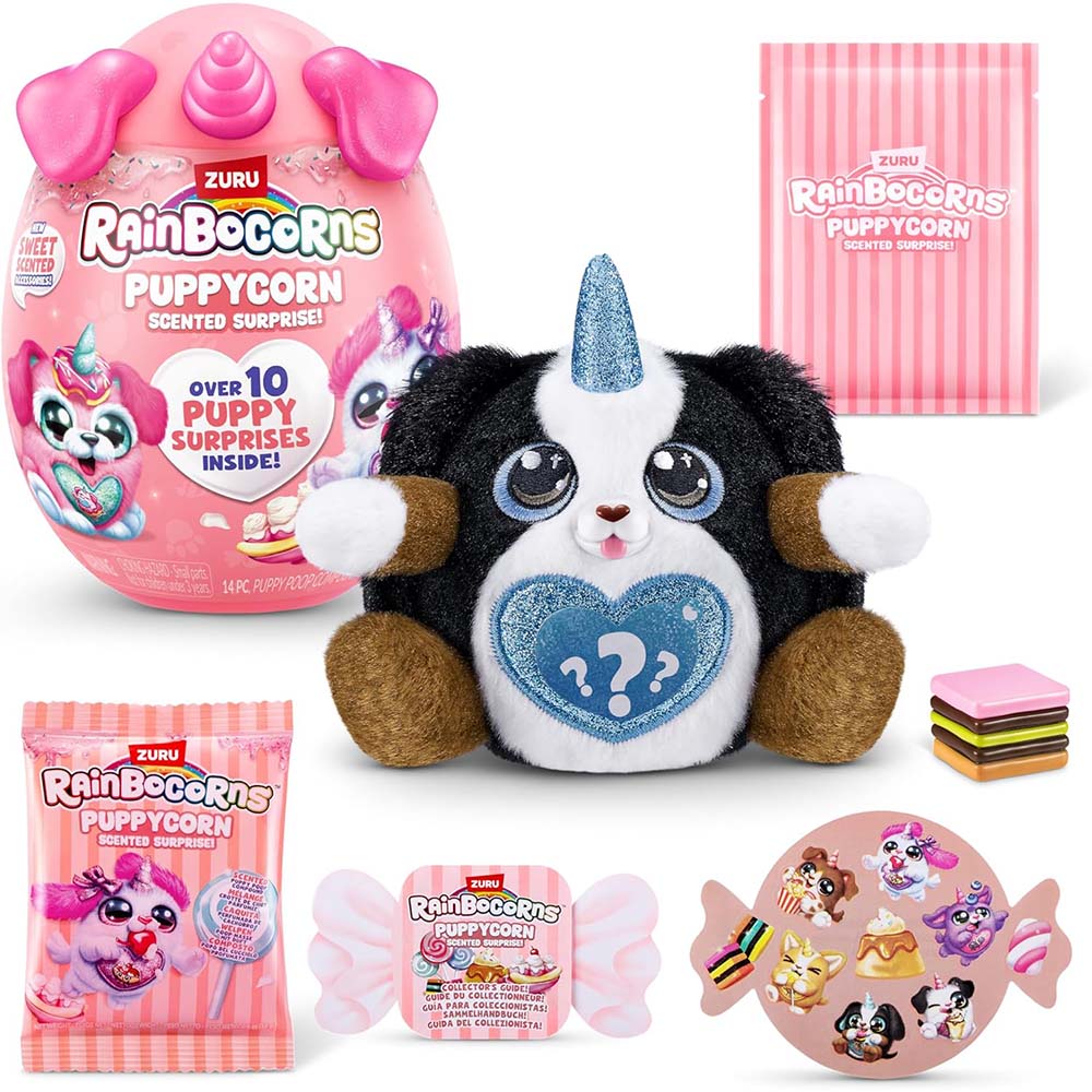Rainbocorns Puppycorn Surprise Serie 8 Scent Surprise Plata 9298TQ1, coleccionables sorpresa