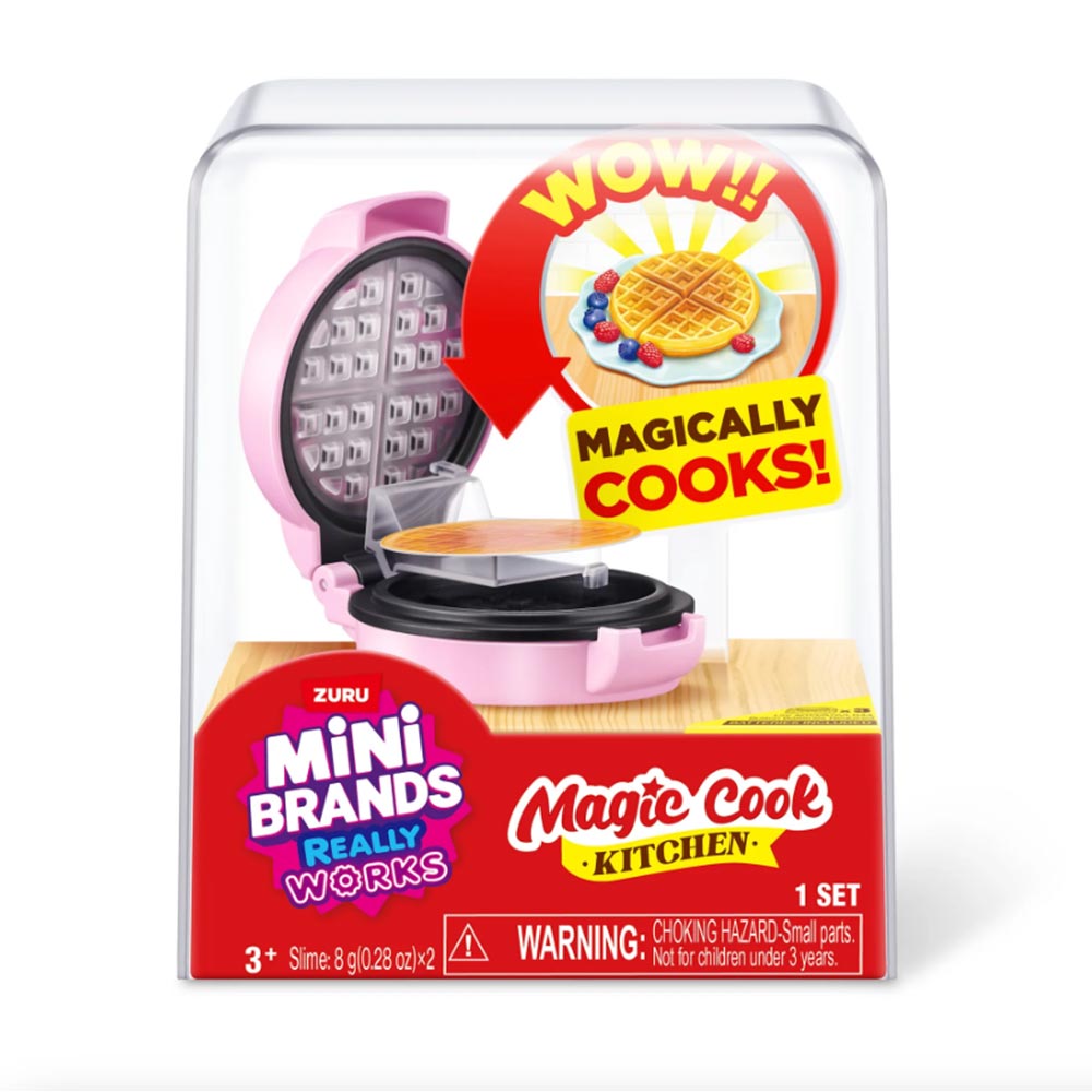 S001 Mini Brands Magic Cook Kitchen Series 1 Waflera Rosa 77789UQ1, coleccionables sorpresa