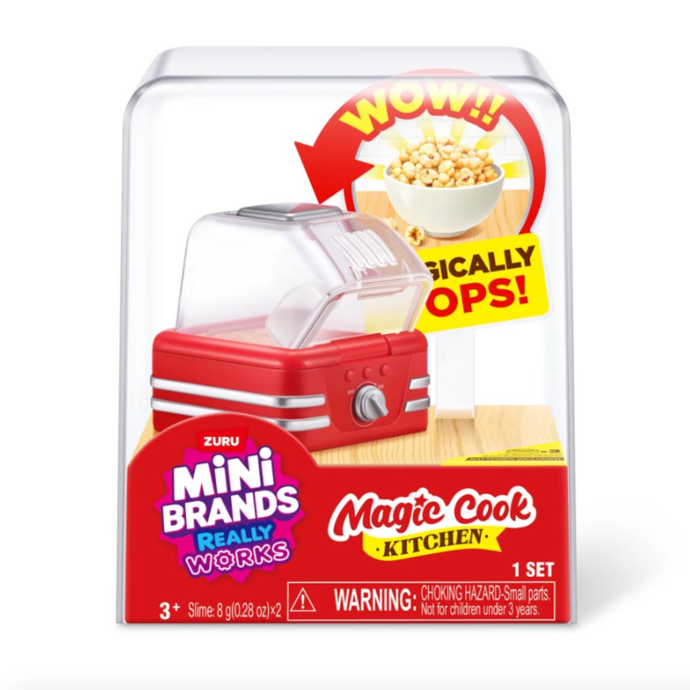 S001 Mini Brands Magic Cook Kitchen Series 1 Maquina Palomitas 77789UQ1, coleccionables sorpresa