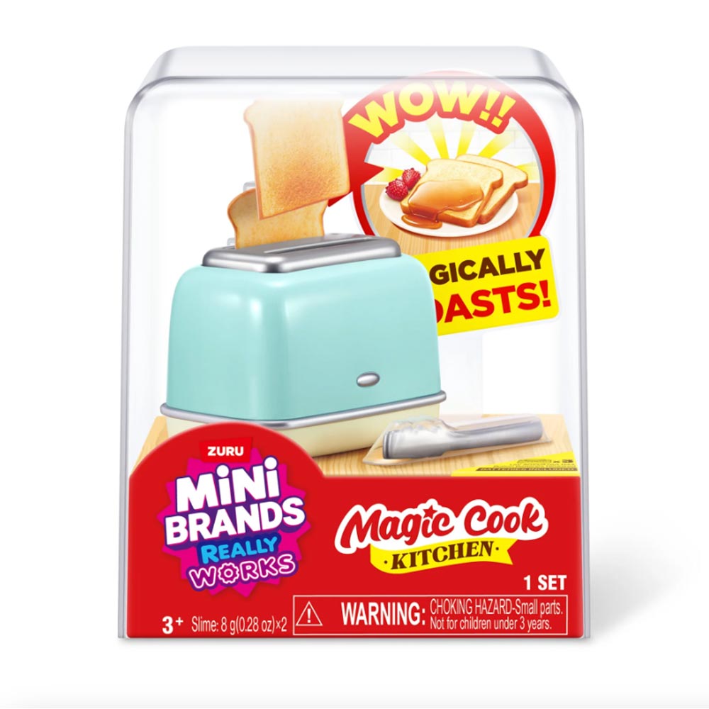 S001 Mini Brands Magic Cook Kitchen Series 1 Tostador Verde 77789UQ1, coleccionables sorpresa