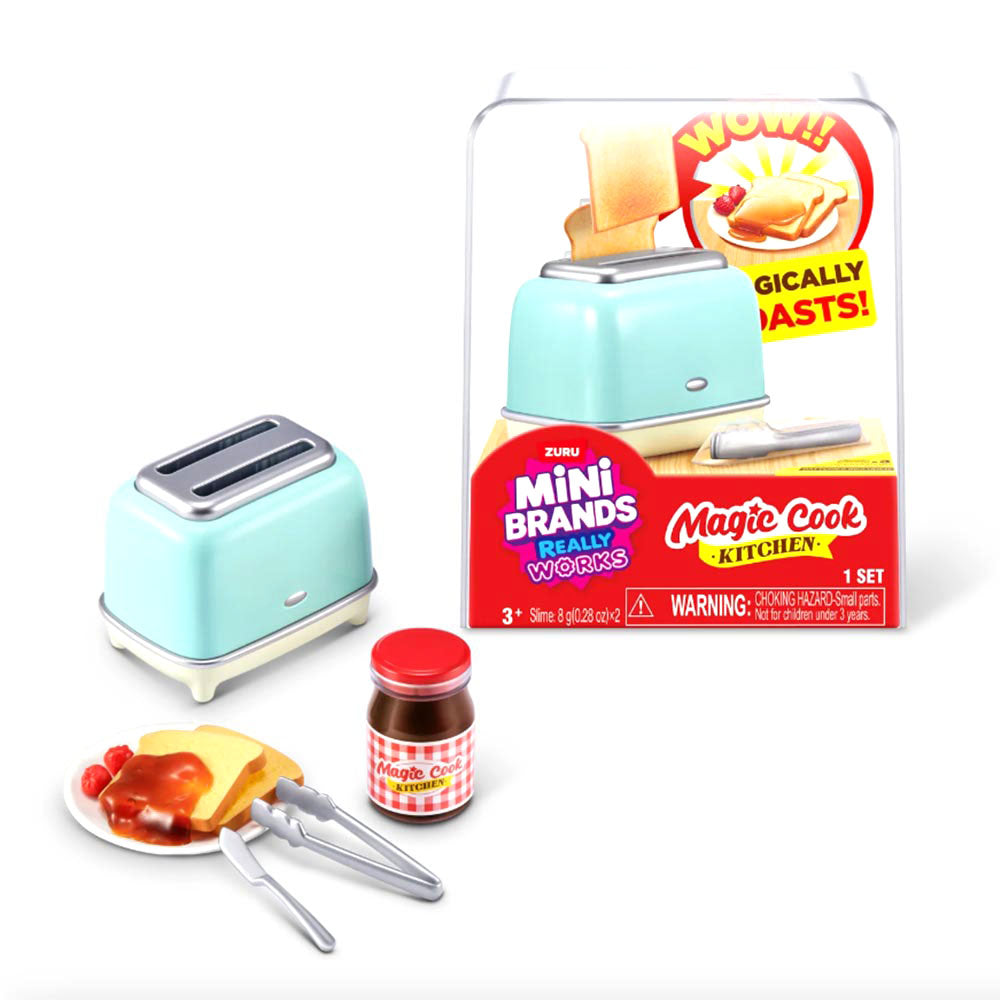 S001 Mini Brands Magic Cook Kitchen Series 1 Tostador Verde 77789UQ1, coleccionables sorpresa