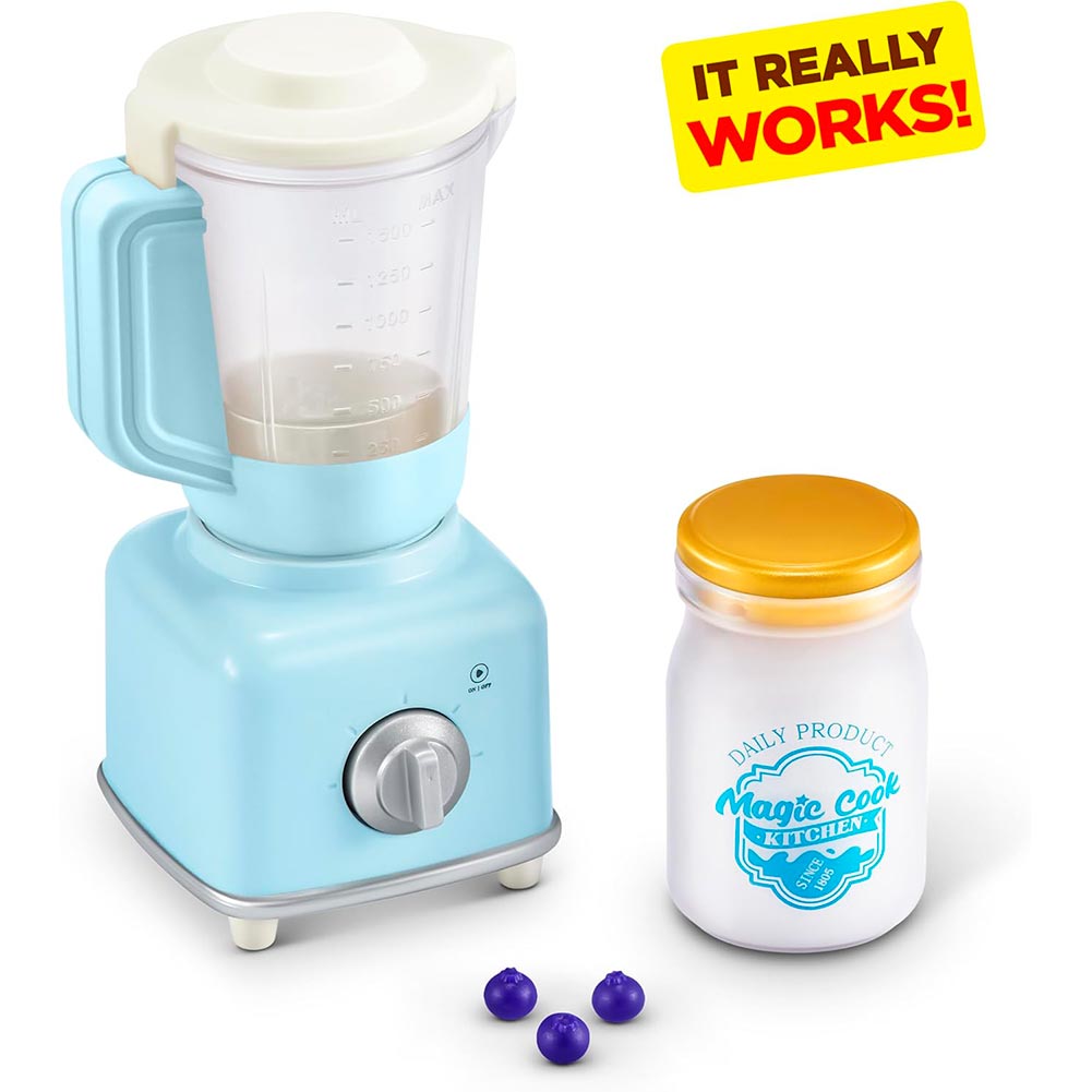 S001 Mini Brands Magic Cook Kitchen Series 1 Licuadora Azul 77789UQ1, coleccionables sorpresa