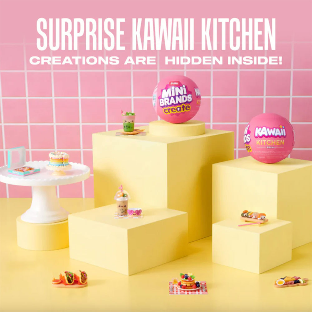 ZURU Mini Brands Create Kawaii Kitchen Capsule Series 1, coleccionables sorpresa
