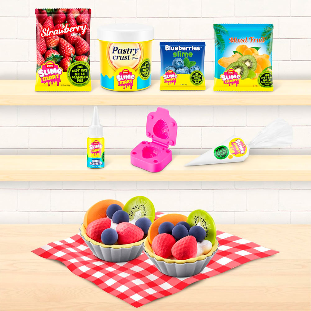 ZURU Slime Mart – Slime Kit - Tarta de Fruta, masas y slime