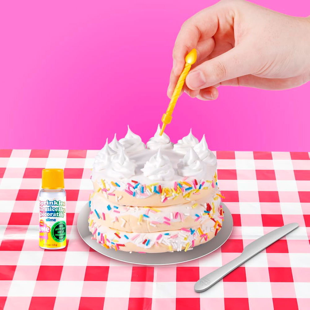 Slime Mart Serie 2 – Bolsa Pequeña de la Compra - Pastel de cumpleaños, masas y slime
