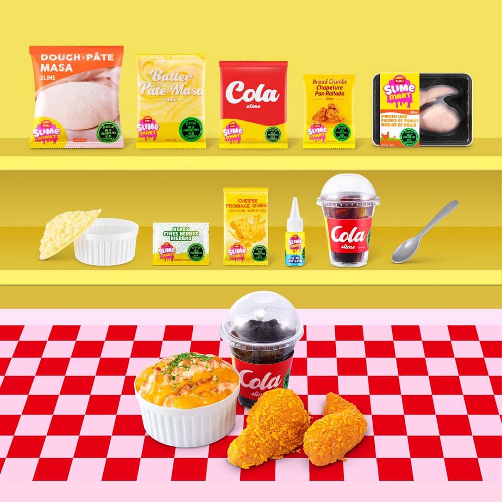 ZURU Slime Mart Small Dessert Shopping Basket – Kit de Slime para Crear Postres en Miniatura, masas y slime