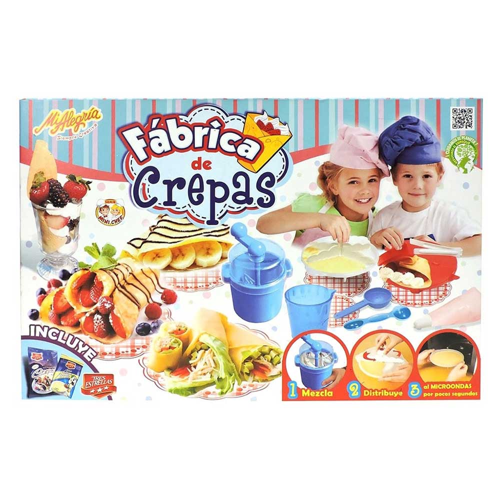 Mi Alegría Fábrica de Mini Crepas 1526: Kit de manualidades - Edad 4+