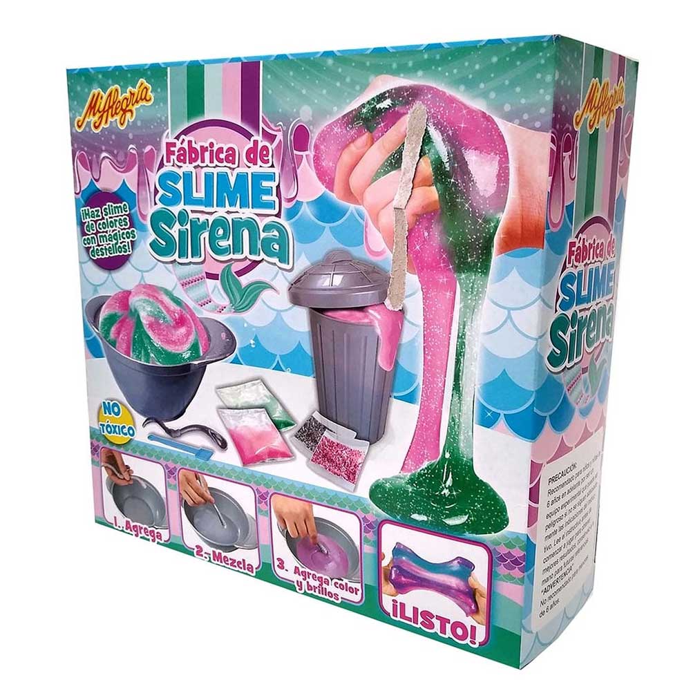Mi Alegría Fábrica De Slime Sirena 1920: Kit de manualidades - Edad 4+