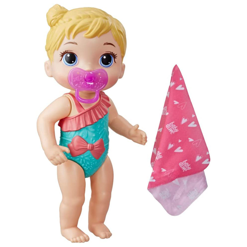 Baby Alive - Chapoteos y Abrazos Azul E8716: Muñeca - Edad 3+