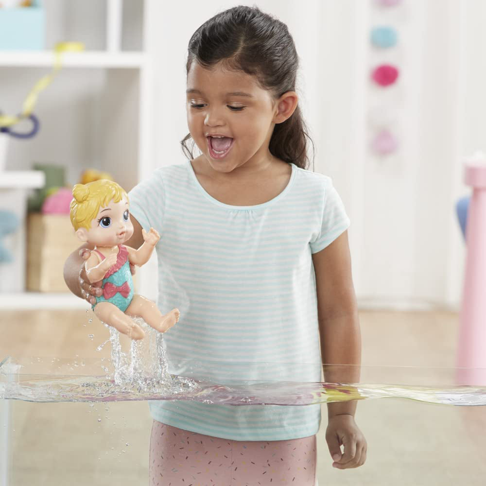 Baby Alive - Chapoteos y Abrazos Azul E8716: Muñeca - Edad 3+