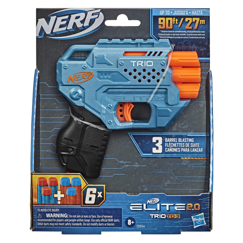 Lanzador Nerf Elite 2.0 Trio TD-3 E9954 - Edad 8+