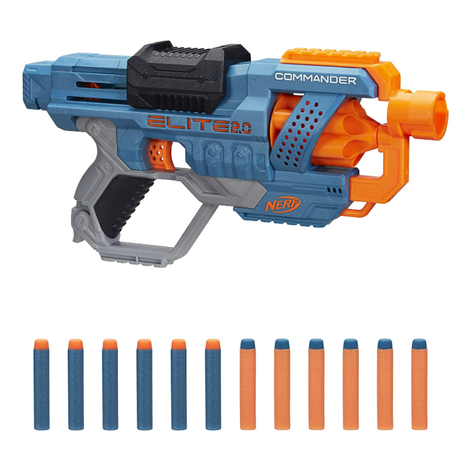 Lanzador Nerf Elite 2.0 Commander RD-6 E9485 - Edad 8+