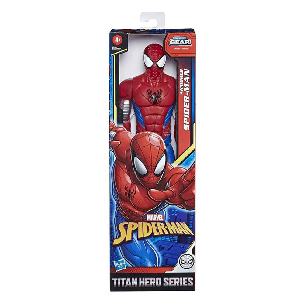 Marvel Titan Hero Series - Armored Spider-Man E8522: Figura de acción - Edad 4+