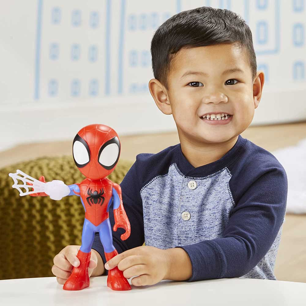 Marvel Spidey and His Amazing Friends Mega Spidey Figura de Acción Gigante F3986 - Edad 3+