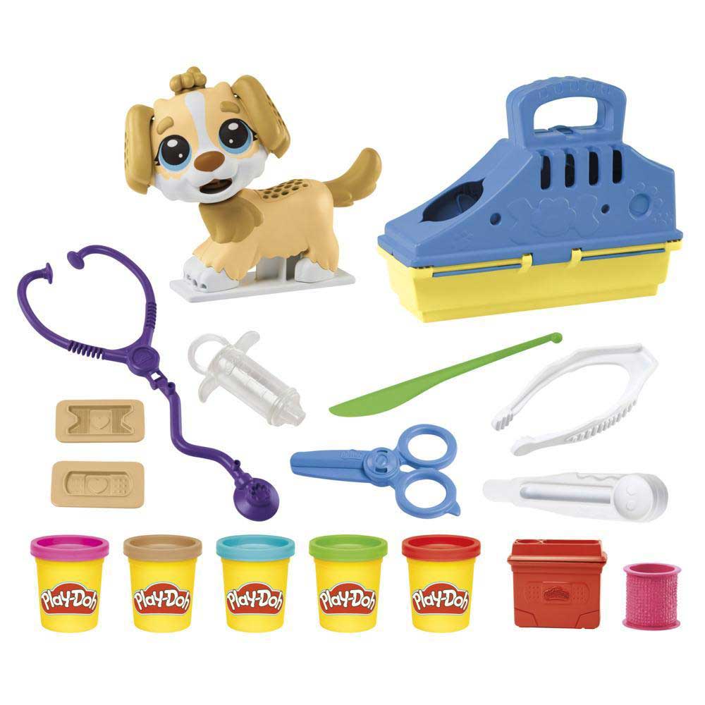 Play Doh Care N Carry Vet F3639: Set de masa moldeable - Edad 3+