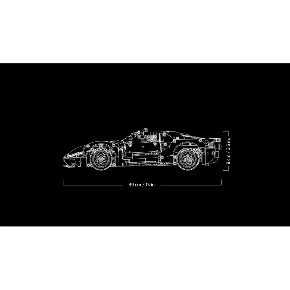 LEGO 2022 Ford GT 42154: Set de construcción de 1468 piezas - Edad 18+