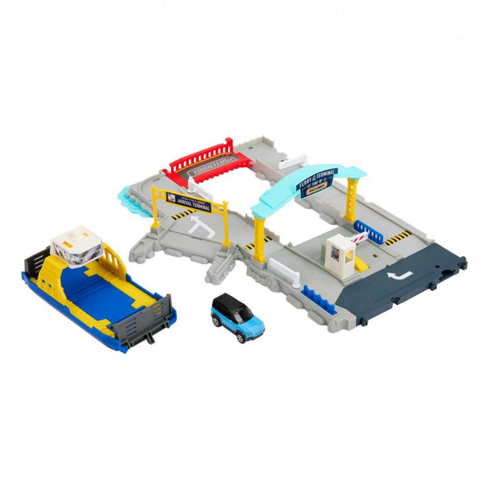 Matchbox Playset de Acción Puerto de Ferry HMH29: Pista y set de vehículos - Edad 3+