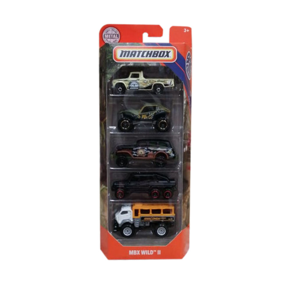 Matchbox Paquete de 5 - Modelos Aleatorios C1817: Vehículo de juguete - Edad 3+