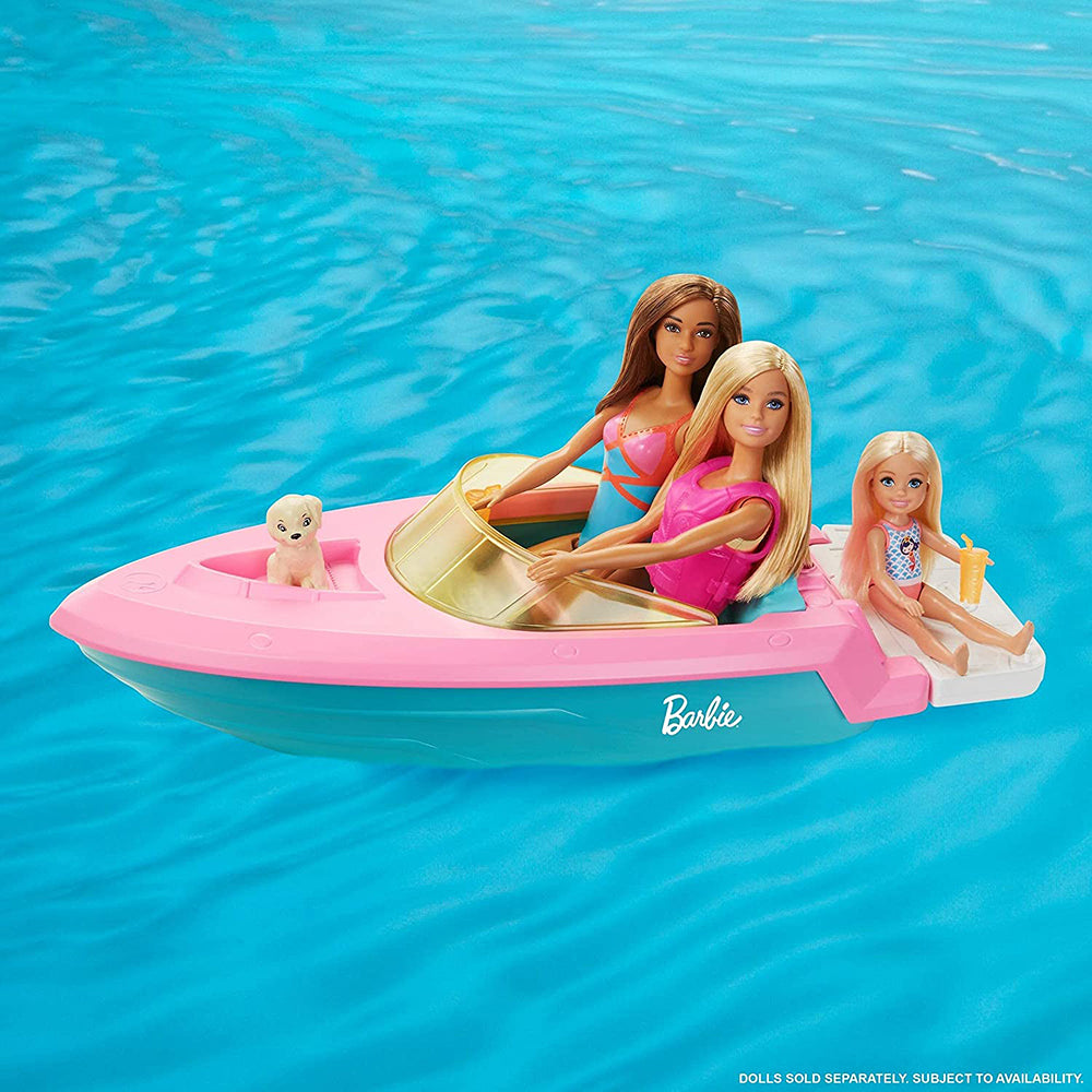 Barbie Lancha con Muñeca - GRG30: Set de juego - Edad 3+