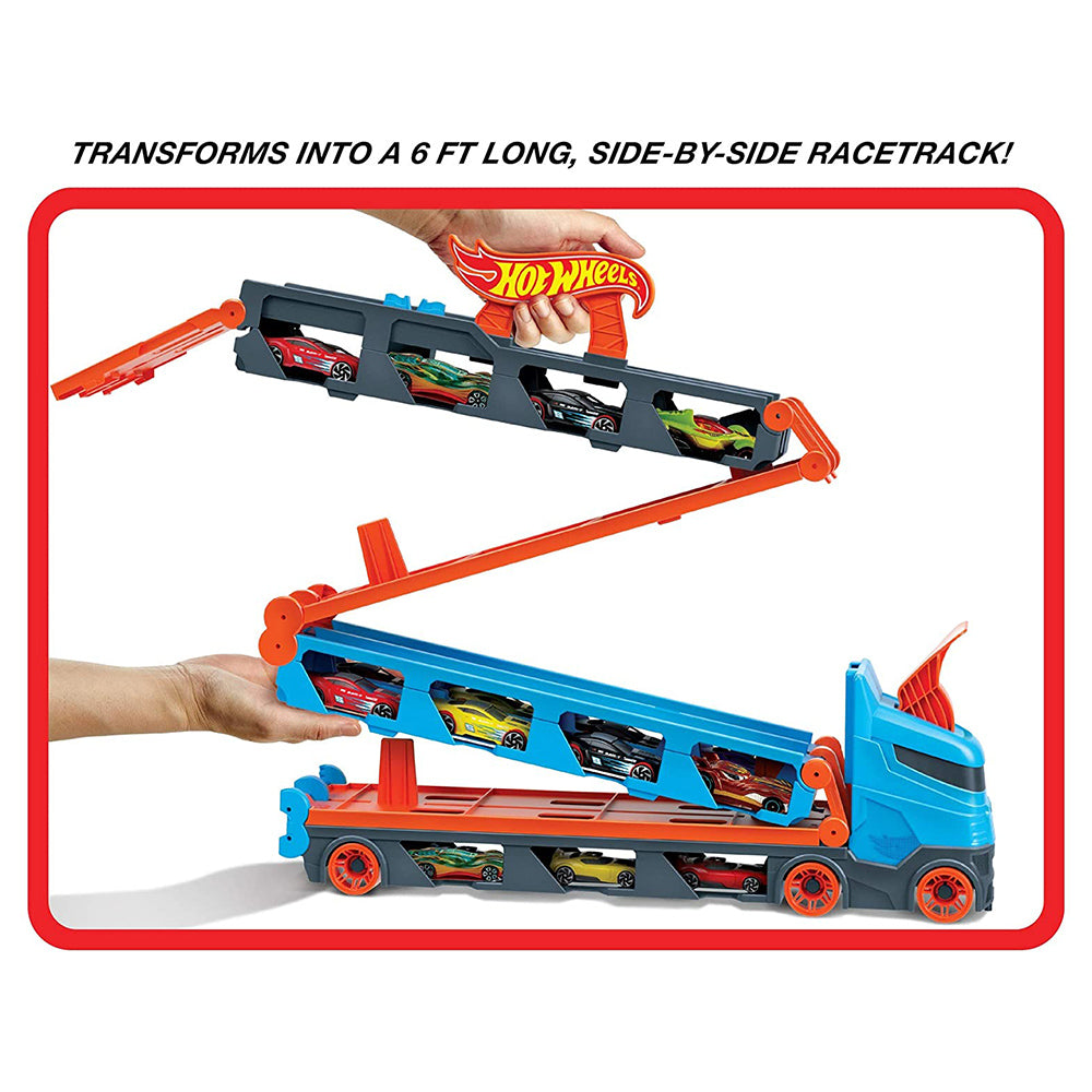 Hot Wheels Remolque Pista de Carreras GVG37 - Edad 4+
