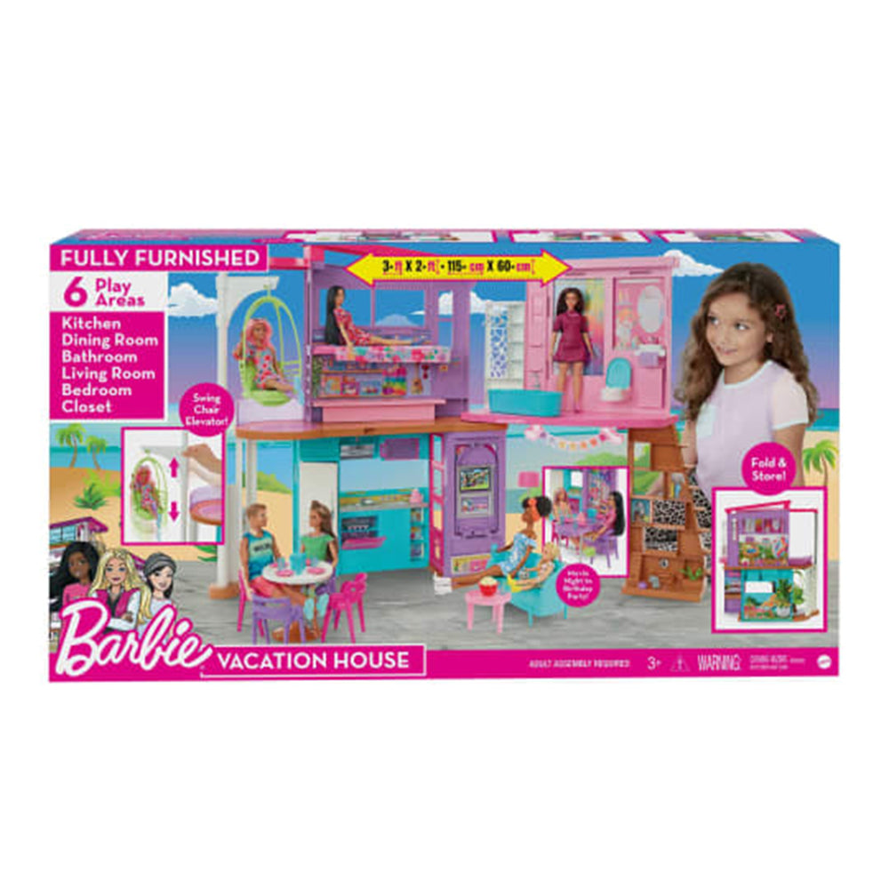 Barbie Casa de Muñecas Malibú HCD50: Set de juego - Edad 3+