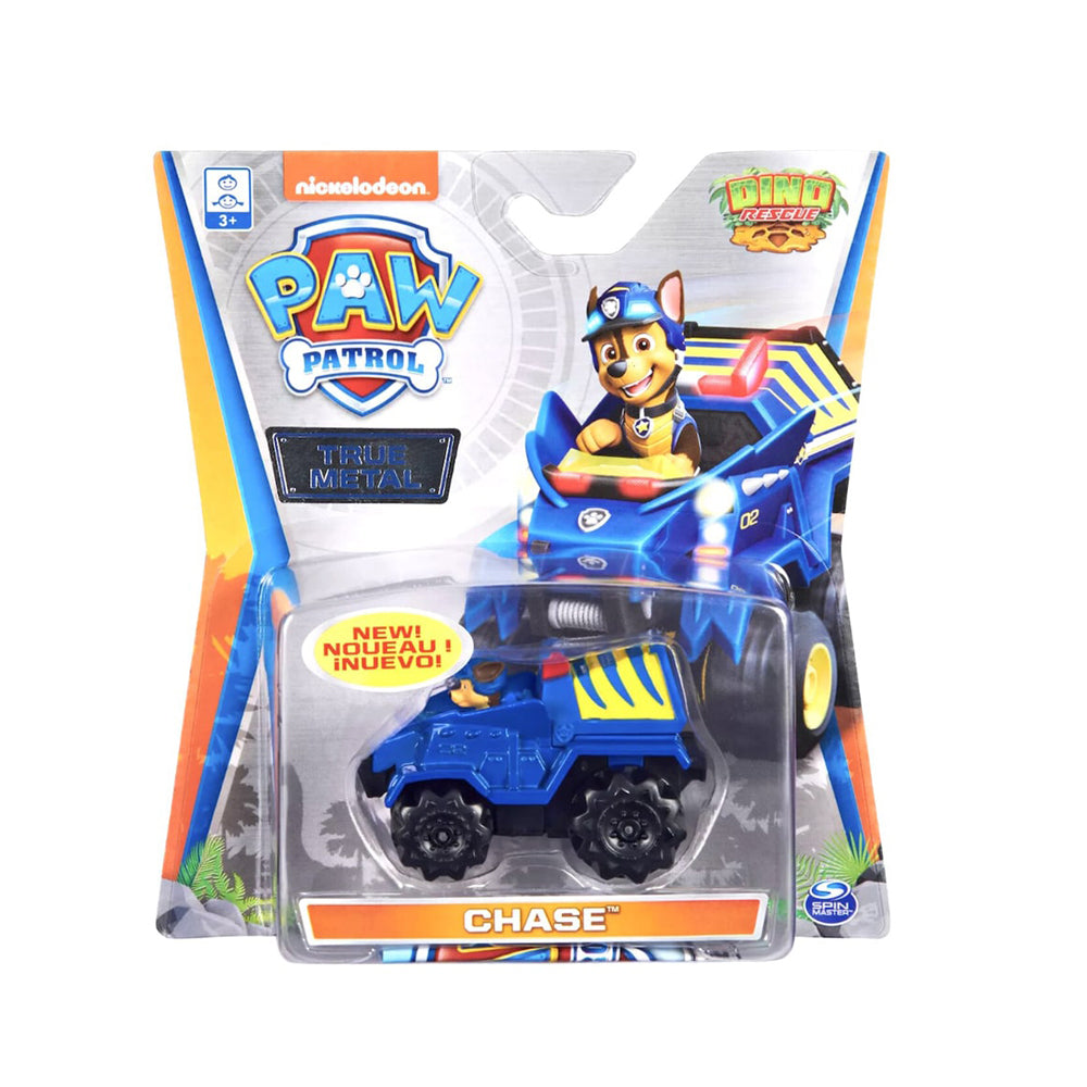 Paw Patrol Vehículos Dino Rescue - Chase 6053257: Vehículo de juguete - Edad 3+