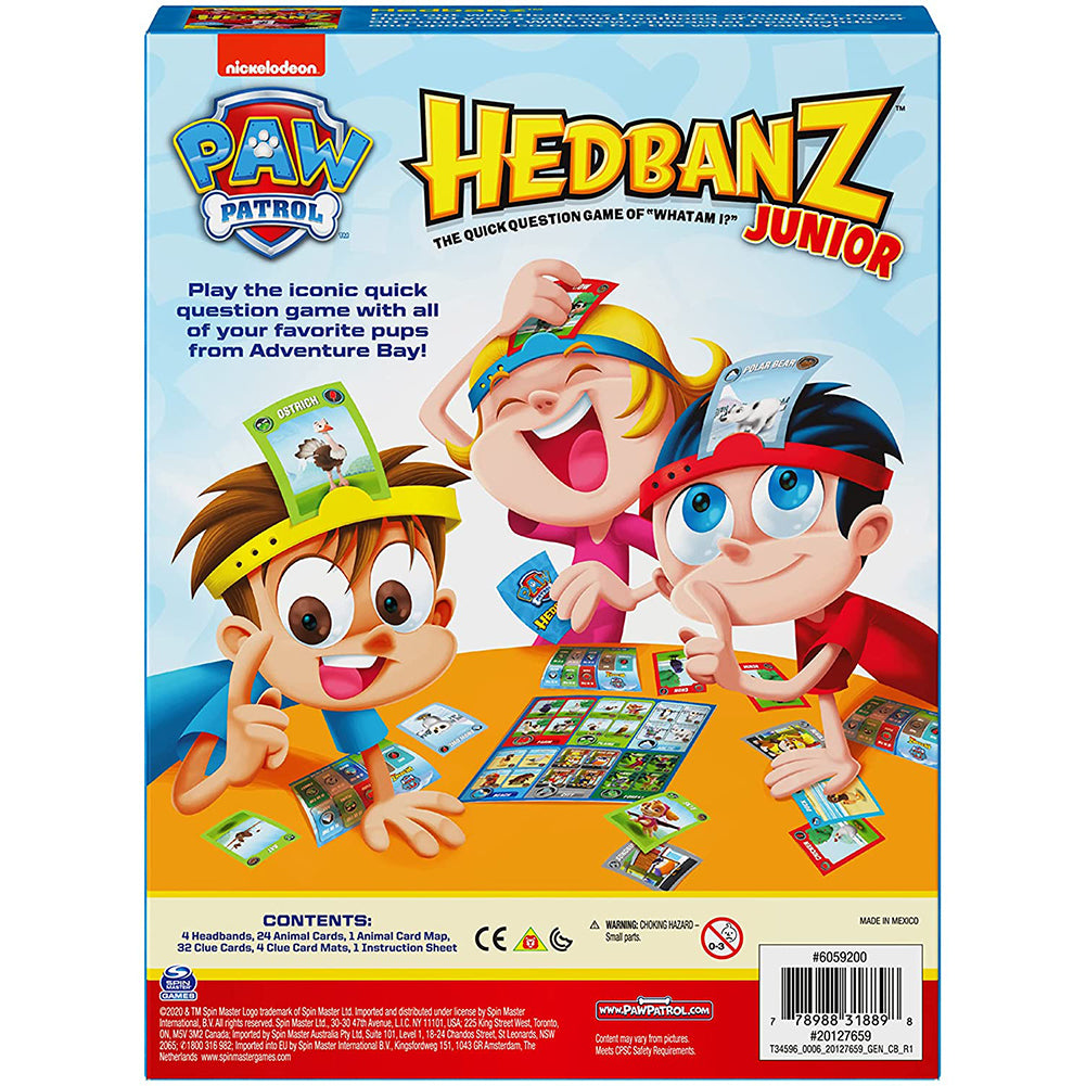 Paw Patrol Hedbanz 6063461: Juego de mesa - Edad 6+