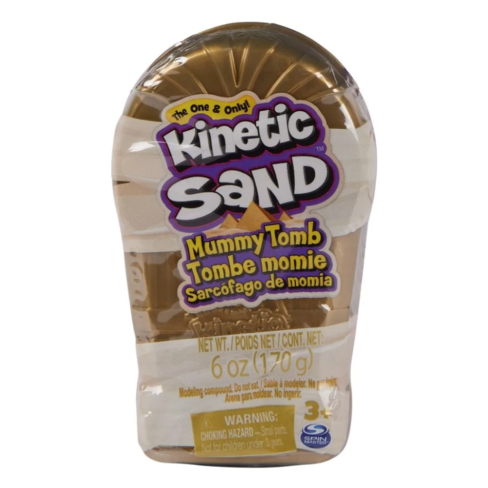 Kinetic Sand Contenedor Sarcófago de Momia 6065193: Set de masa moldeable - Edad 3+